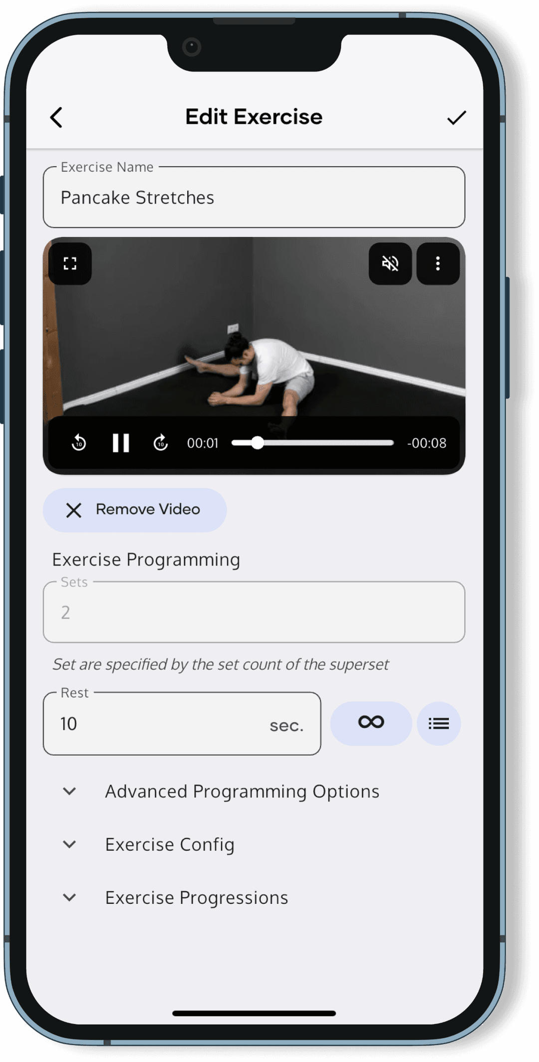 Create or edit your own workouts